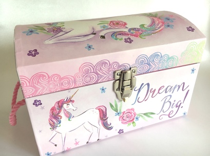 Unicorn  Domed Chest - small