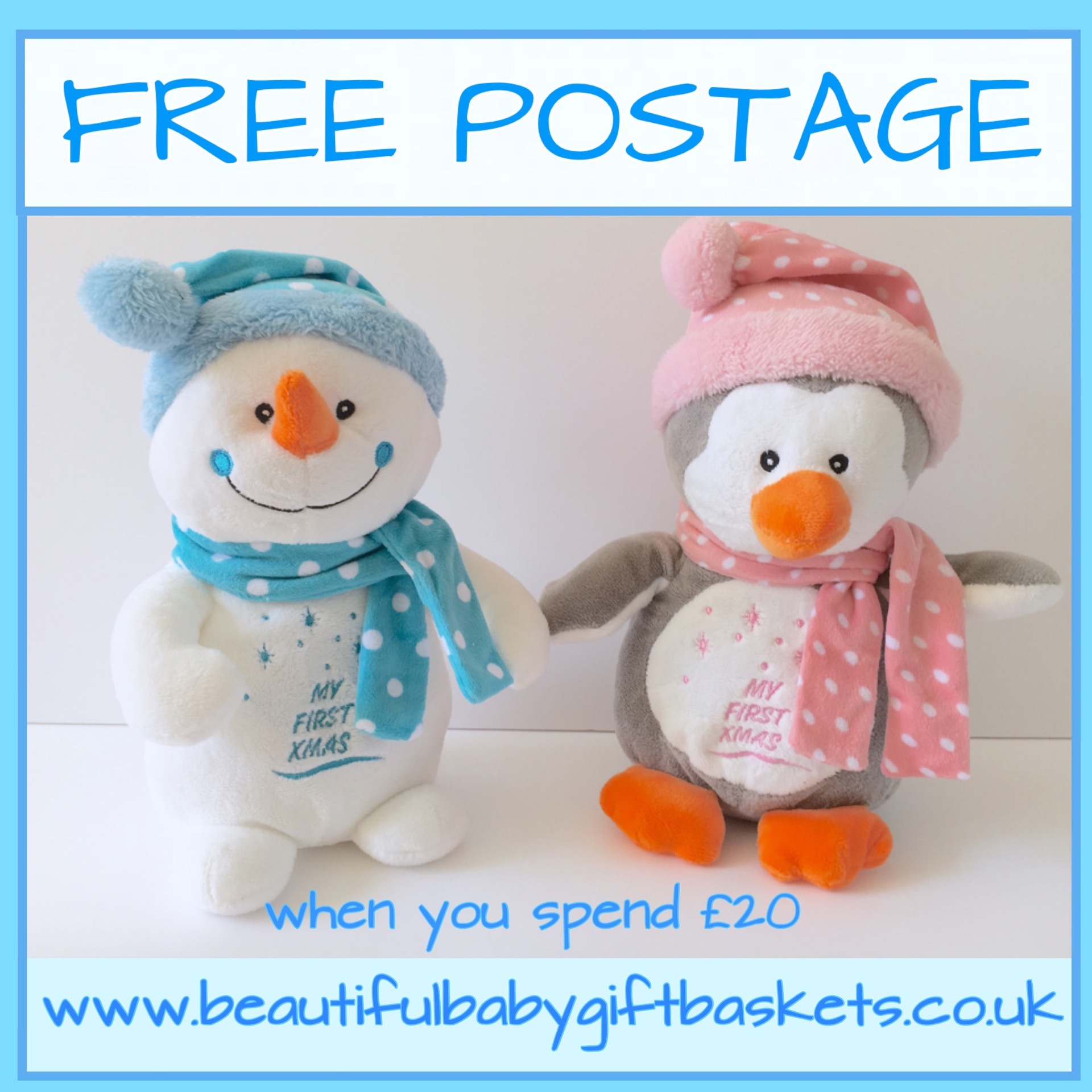 Free postage on all baby gifts & accessories