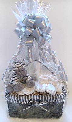 Grey Zebra Gift Basket