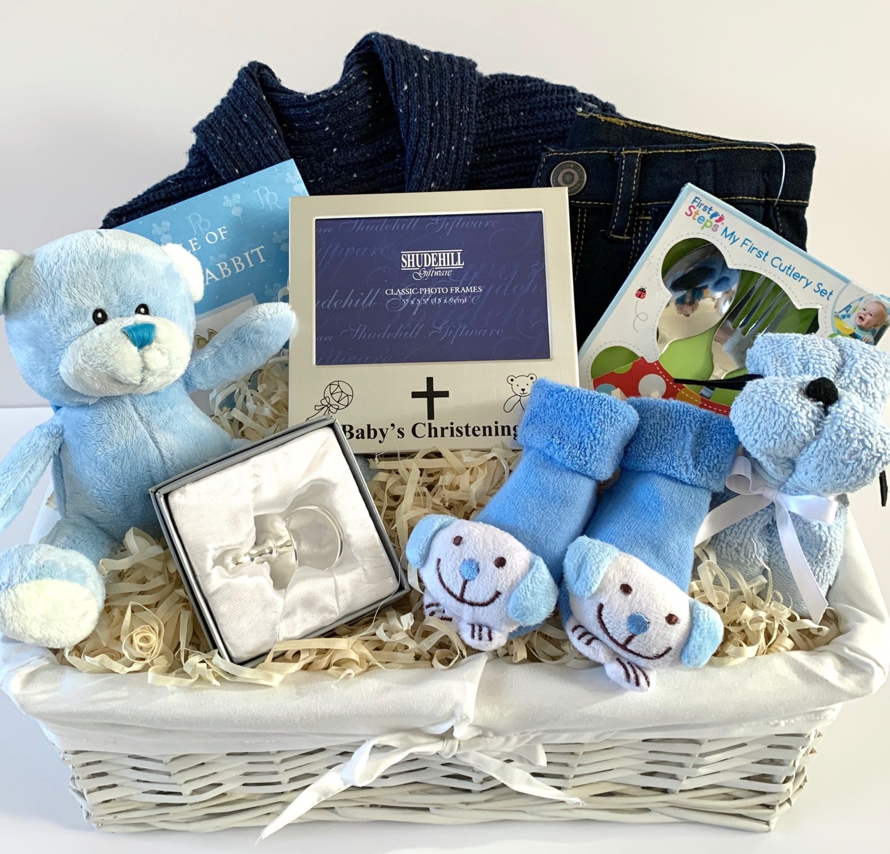 Bespoke Baby Boy Christening Gift Hamper