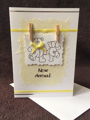 Lemon Bear Baby Card A6-09
