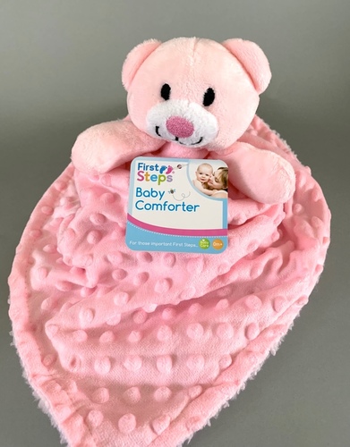 Dimple Bear Comforter - pink