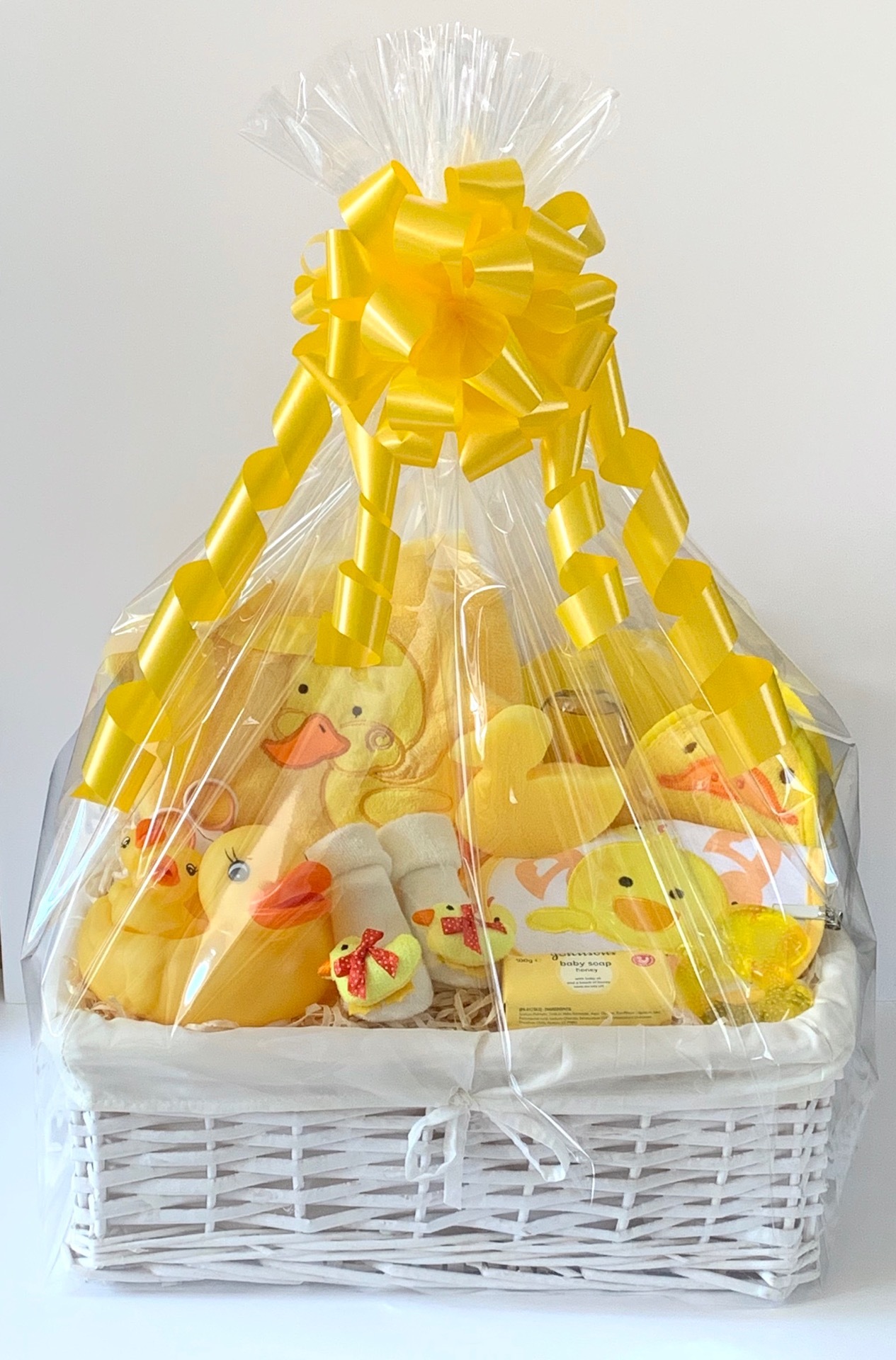 Luxury Duck Neutral Baby Gift Basket