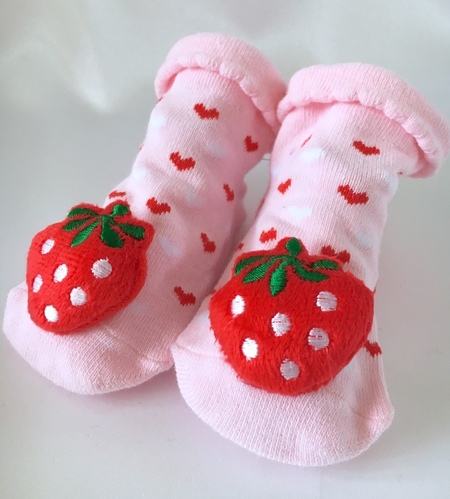 New Shape - Strawberry Novelty Baby Socks