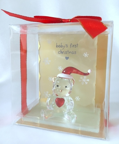 My First Christmas Glass Ornament