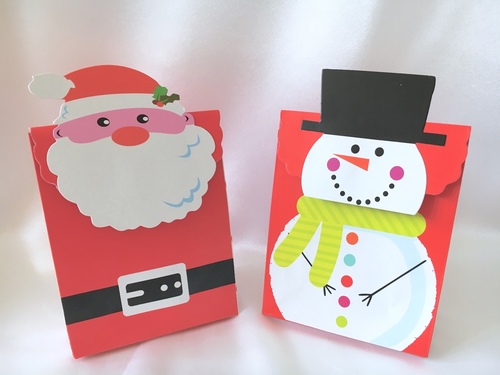 Santa & Snowman Gift Box for Socks