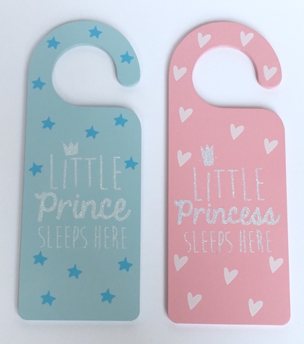Prince & Princess Nursery Door Hanger