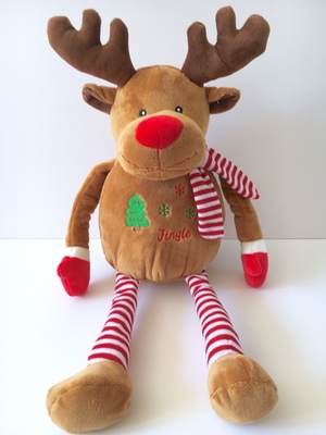 Stripey  Reindeer Soft Toy - Large
