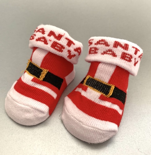 NEW Festive Santa Baby Socks