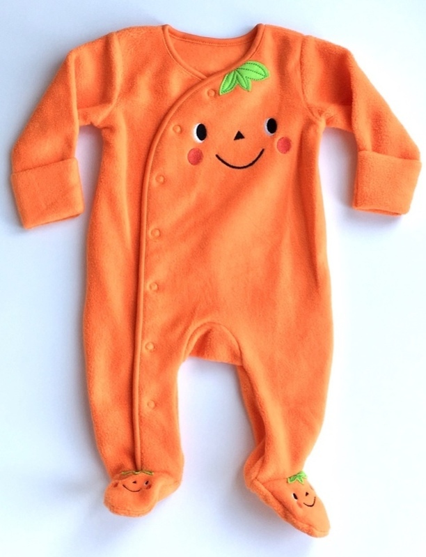 Baby's Halloween Pumpkin Babygrow