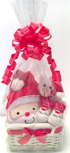 Mini Santa Christmas Baby Gift Basket