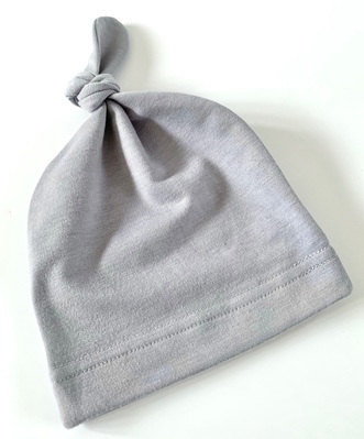 Baby Knot Hat - grey