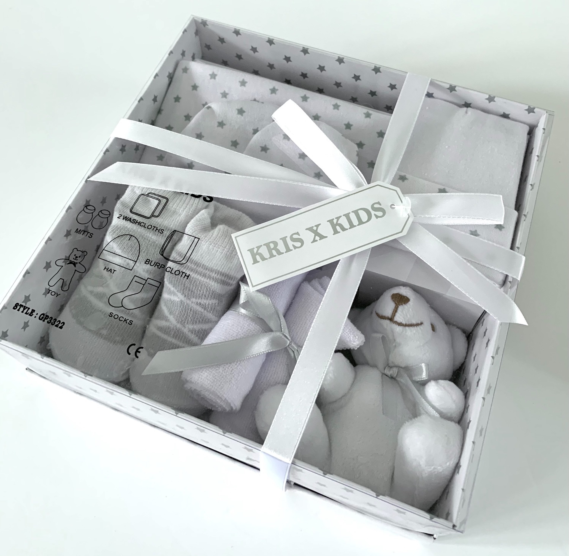 Kris X Kids White Baby Gift Set
