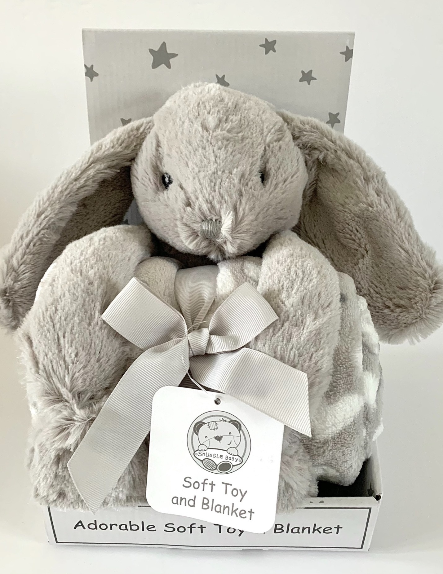 Baby Blanket & Bunny Soft Toy Gift