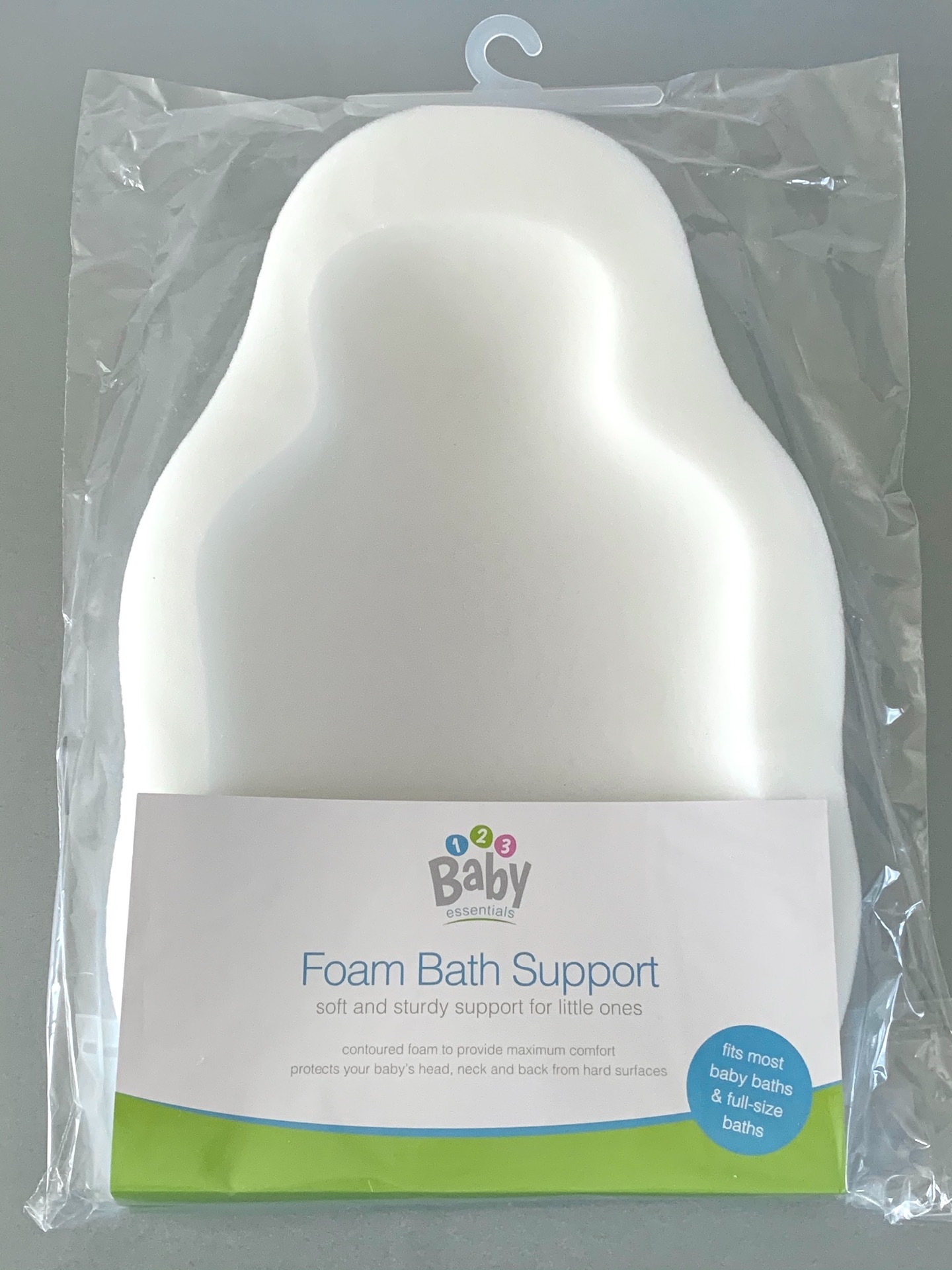 Foam baby bath support