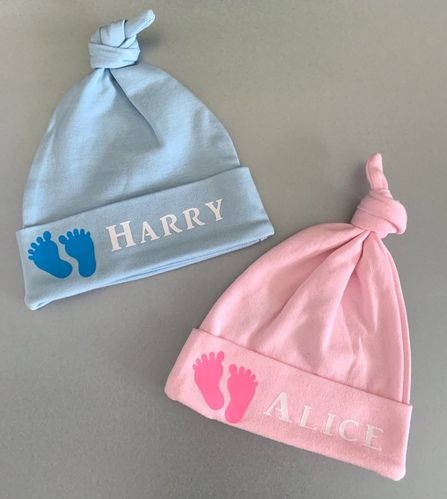 Personalised Baby Name Hats