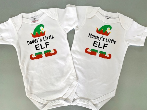 Mummy / Daddy’s Little Elf Bodysuit / Vest