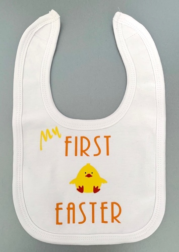My First Easter Chick Baby Bib