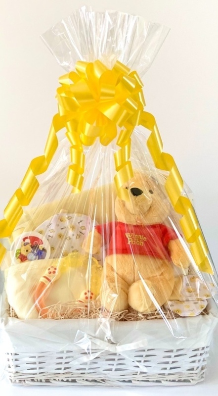 Winnie the Pooh Bear Baby Gift Basket